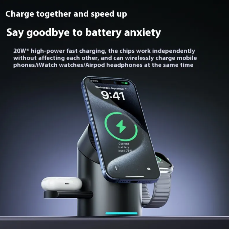 Magnetic 3-in-1 Charging Station