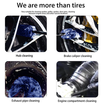Car Alloy Wheel Cleaning Brush – Soft Microfiber Tire & Rim Cleaning Brush