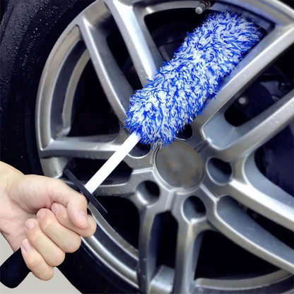 Car Alloy Wheel Cleaning Brush – Soft Microfiber Tire & Rim Cleaning Brush