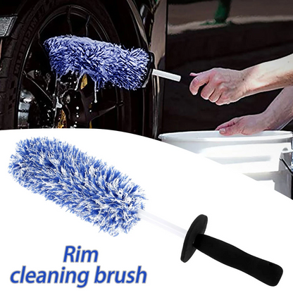 Car Alloy Wheel Cleaning Brush – Soft Microfiber Tire & Rim Cleaning Brush
