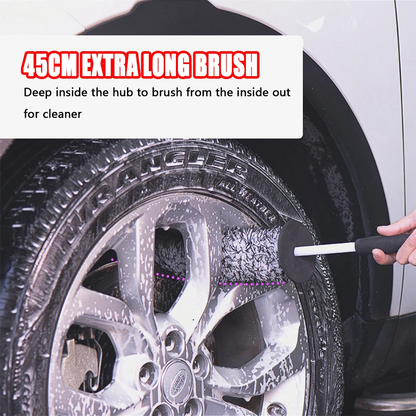 Car Alloy Wheel Cleaning Brush – Soft Microfiber Tire & Rim Cleaning Brush