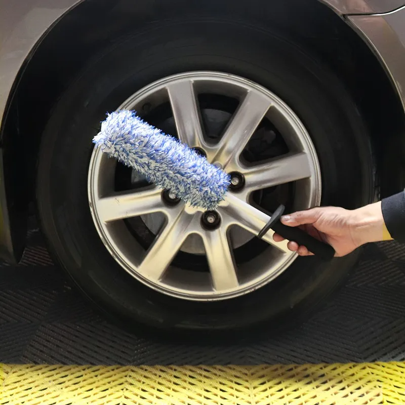 Car Alloy Wheel Cleaning Brush – Soft Microfiber Tire & Rim Cleaning Brush