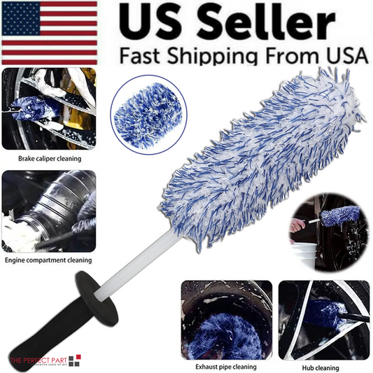 Car Alloy Wheel Cleaning Brush – Soft Microfiber Tire & Rim Cleaning Brush